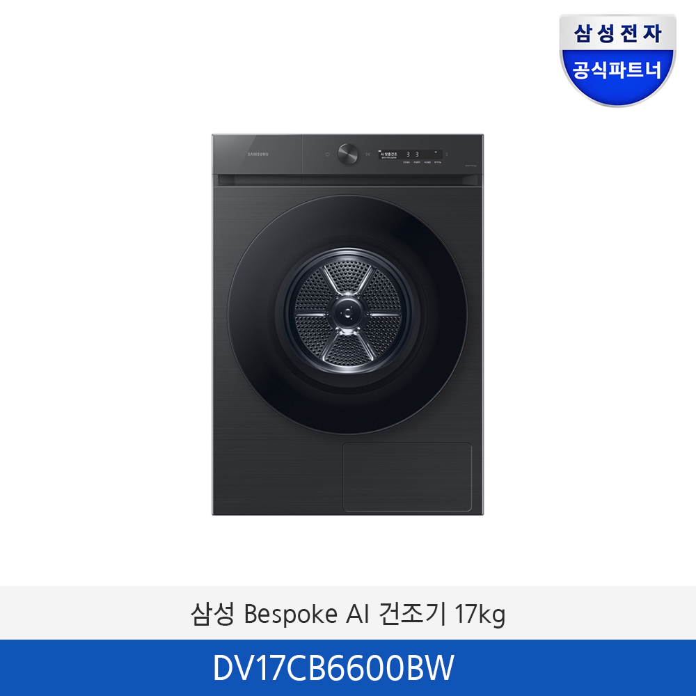 삼성 BESPOKE 그랑데 AI 건조기 (17kg) DV17CB6600BW